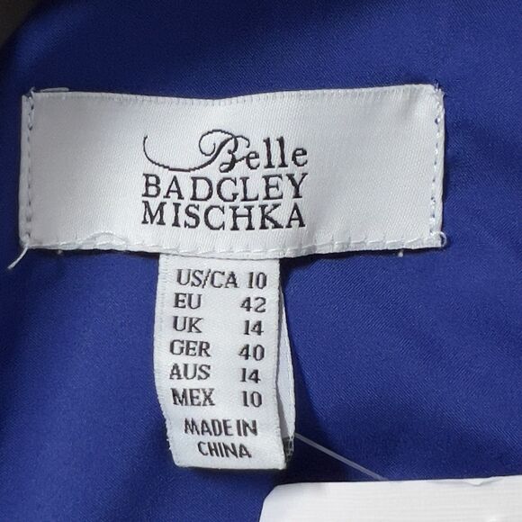 Badgley Mischa Elise Mini Dress Sz 10 Trapeze Back Tie Turtleneck Sleeveless - Picture 8 of 13